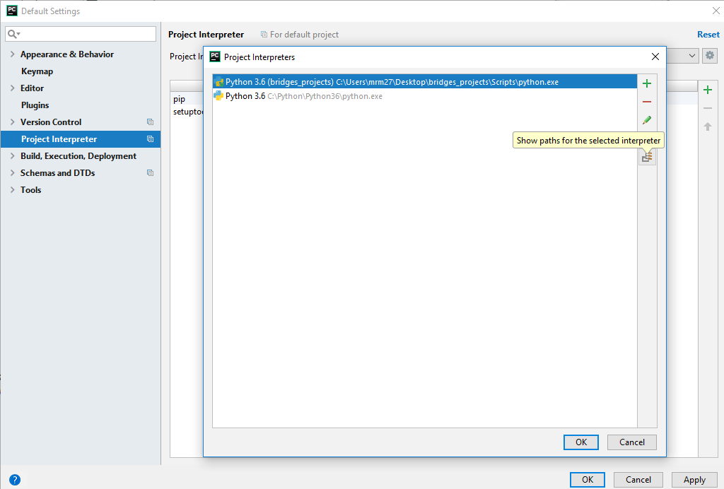 BRIDGES Python Setup Page