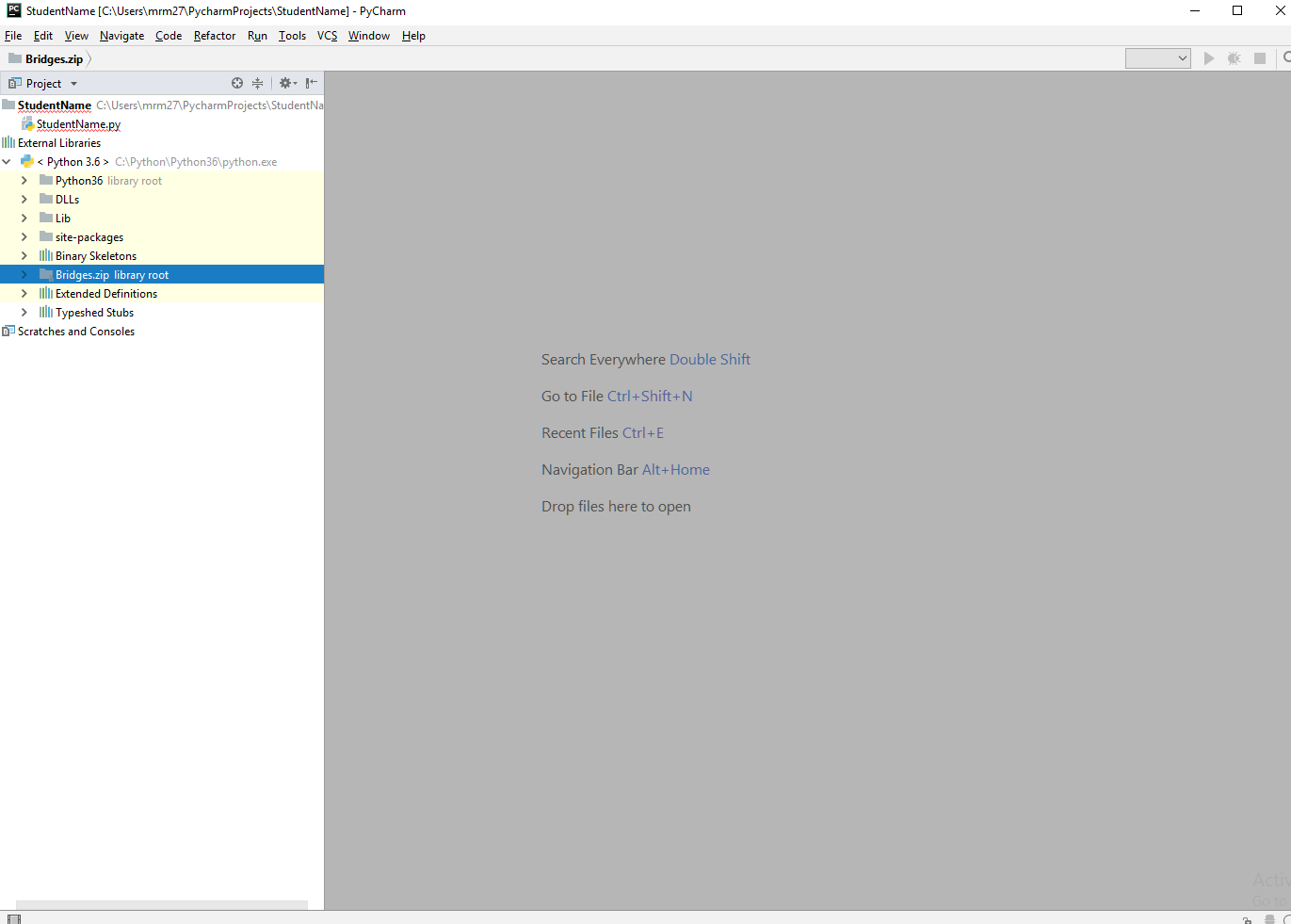 BRIDGES Python Setup Page
